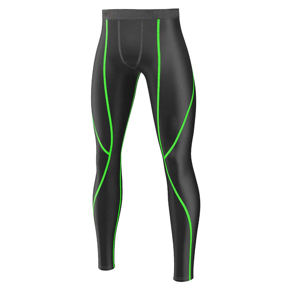 Compression Tights Sports Fighting Wear Gym Clothes Green