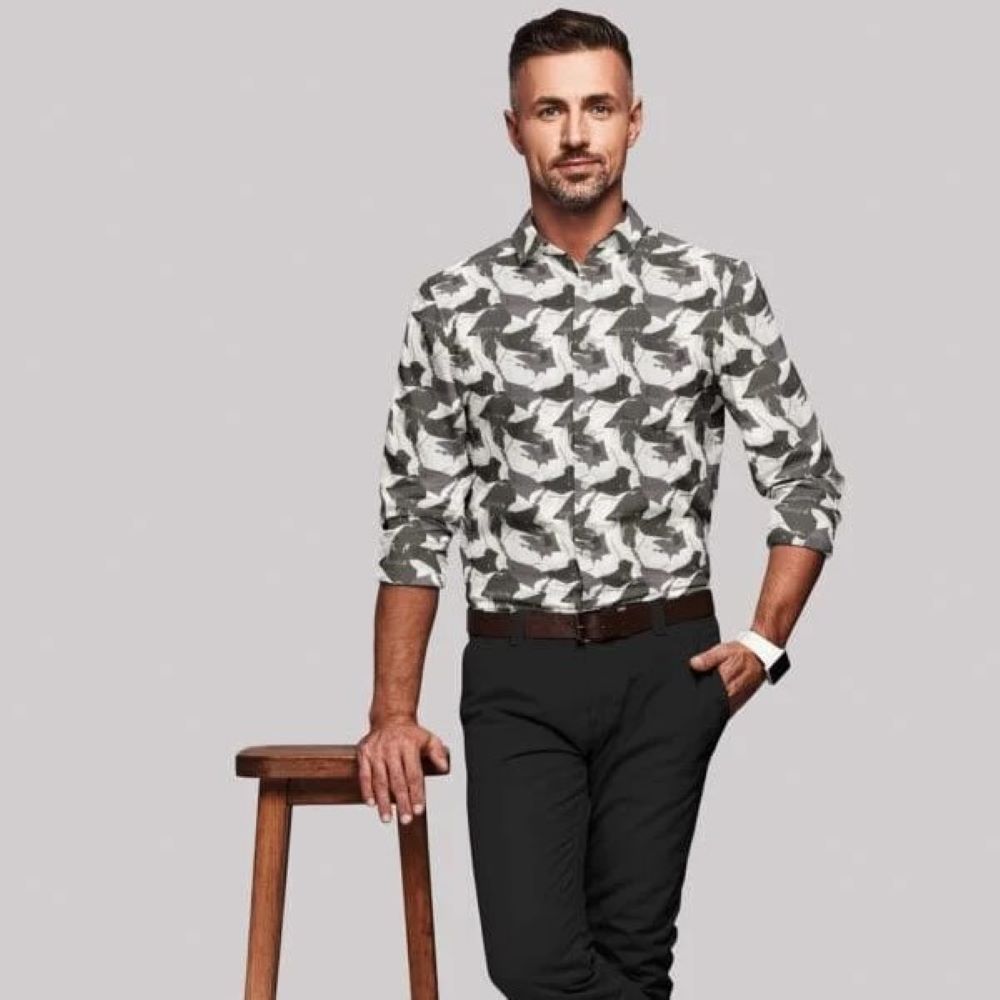 Men’s Printed Smart Shirt