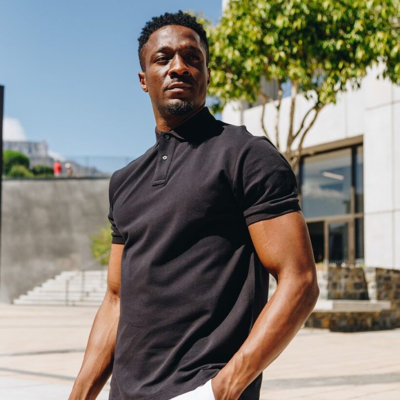 Men’s Classic Black Polo Shirt