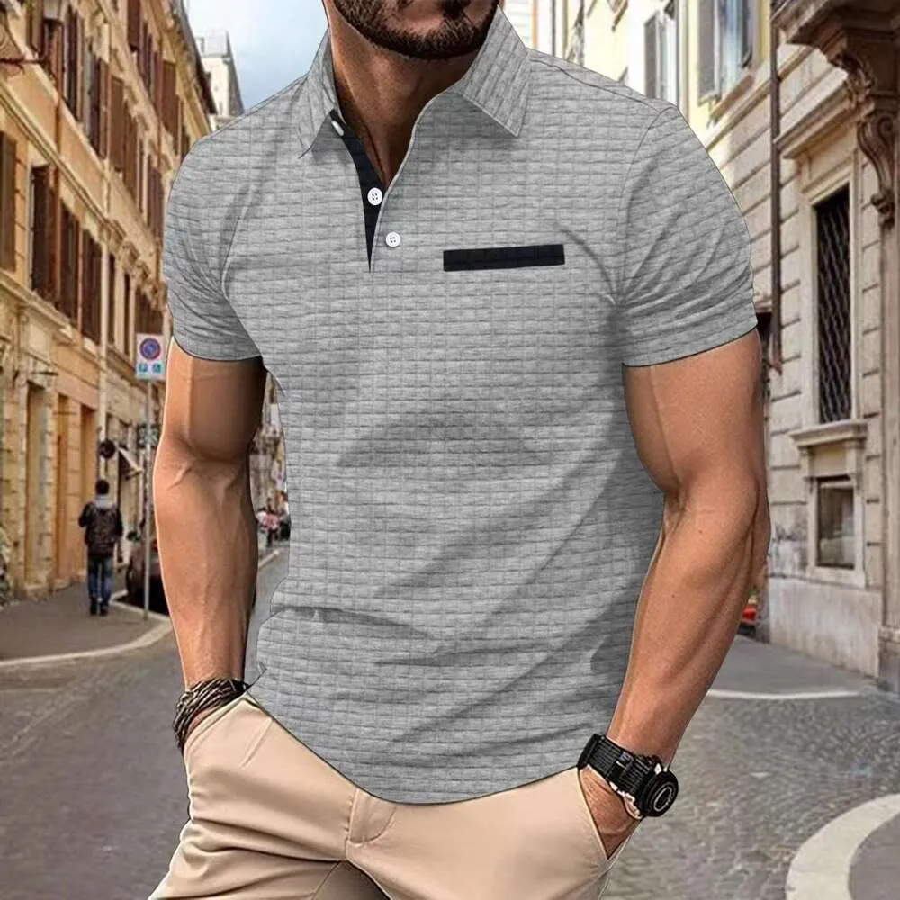 Men’s Slim-Fit Textured Polo Shirt